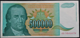 Bancnota 500000 DINARI / DINARA - YUGOSLAVIA, anul 1993 *cod 297