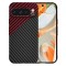 Husa pentru Google Pixel 9 Pro, Techsuit, Carbonite FiberShell, Neagra Rosie