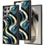 Hus&Auml; pentru samsung galaxy s25 ultra, dc cobalt marble, protec&Egrave;ie camer&Auml;, anti&Egrave;oc, design slim, midnight waves
