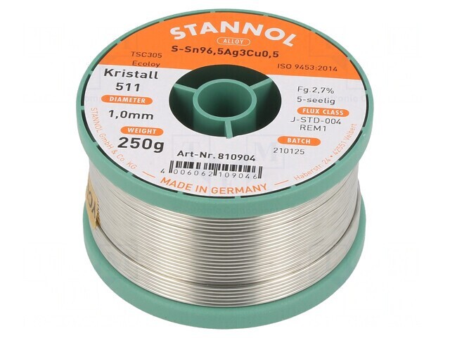 S&acirc;rmă de lipit fără plumb 1mm 0,25kg