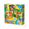 Set creativ de lipit coditele animalelor cu 14 cartonase, 14 codite si lipici, +12 luni, SES Creative