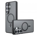 Husa MagSafe pentru Samsung Galaxy S26 Ultra S948, Techsuit, PureFrost, Neagra Satinata