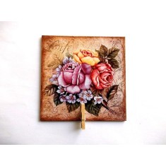 Magnet cu mesaje sau fotografii, magnet cu buchet flori 37040
