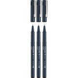 Set Liner pentru desen tehnic Schneider Pictus, v&acirc;rf fetru (0.3/0.5/0.7mm), 3