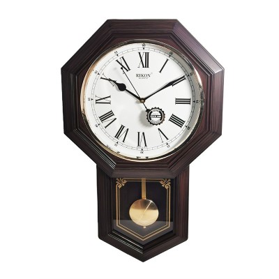 Ceas de perete cu pendul? RIKON RK-29 Cifre Romane foto