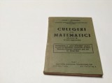 Culegeri din matematici - Ioan I. Ionescu -RF10/0