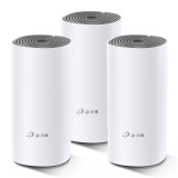 MESH TP-LINK, wireless, router AC1200, pt interior, 1200 Mbps, port LAN, WAN, 2.4 GHz | 5 GHz, antena interna x 2, standard 802.11ac, &quot;Deco E4(3-pack)