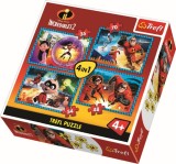 Puzzle Trefl 4 in 1 Incredibilii 2 pentru copii 4+