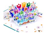 Cumpara ieftin Felicitare de aniversare 3D LITTLEJSY, cu becuri si muzica - RESIGILAT
