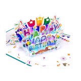 Felicitare de aniversare 3D LITTLEJSY, cu becuri si muzica - RESIGILAT