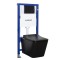 Set rezervor WC suspendat Tinos Black Duofix Delta B