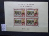 1955-Rusia-Bloc 15 a-MLH, Nestampilat