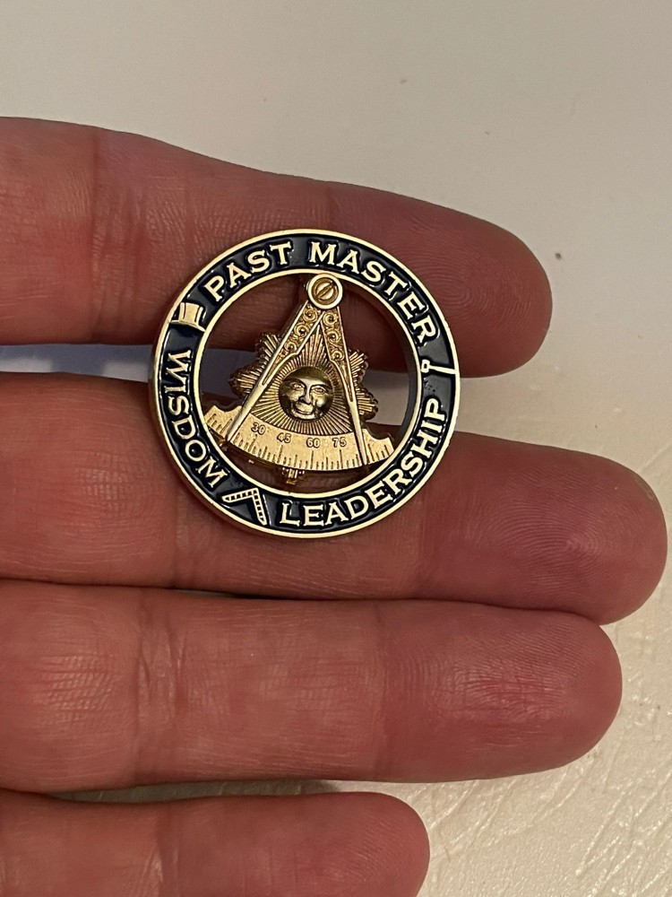 PIN/AC REVER SACOU - Insigna - Past Master - Wisdom Leadership - Simbol ...