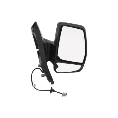 Oglinda exterioara Ford Transit/Tourneo Custom 03.2013- partea dreapta View Max crom convex carcasa neagra reglare manuala fara incalzire, cu 2pini foto