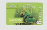 bnk card Romania - Scooter (Super Valabilitate) 6 euro - 07/08/2014 - Col:RO-COS-REF-0018-140807