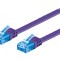 Patch cord U/UTP Cat6a PVC Violet 1m