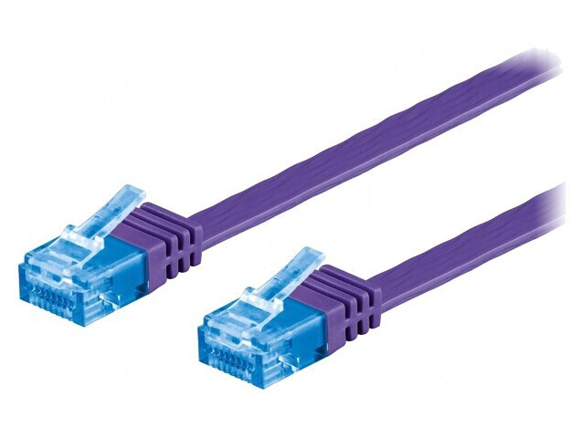 Patch cord U/UTP Cat6a PVC Violet 1m