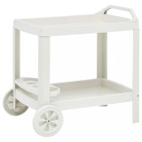 Cumpara ieftin Cărucior de băuturi, alb, 69 x 53 x 72 cm, plastic