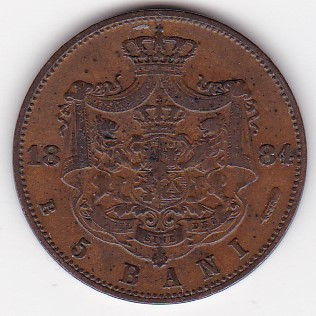 Romania 5 BANI 1884