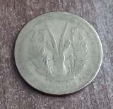 C50 - Moneda foarte veche - Africa de Vest franceza - 25 franci - 1956