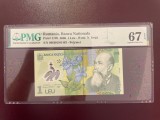 Romania 1 leu 2006 pick 117b grad 67 pmg