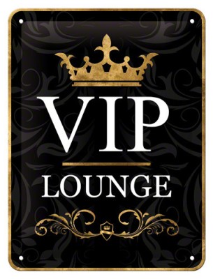 Placa metalica - VIP Lounge - 15x20 cm foto
