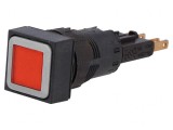 Comutator Apăsare 16mm Roșu cu Bec
