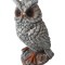 Statueta decorativa, Bufnita, Gri, 18 cm, MI37