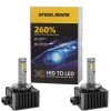 Set de 2 Becuri Faruri Conversie Hid-Led, Steelmate LED D1S Led, Plug &amp; Play, 6000k, Miez Cupru, Radiator Aluminiu Silentios, Calitate Premium CarStor