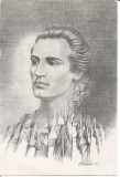 @carte postala(ilustrata)-MIHAI EMINESCU
