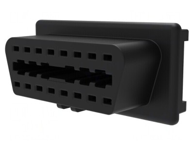 Conector de Diagnosticare OBD II Negru Mamă 10A foto