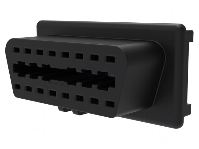 Conector de Diagnosticare OBD II Negru Mamă 10A