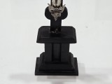 Crucifix vintage negru din lemn si metal