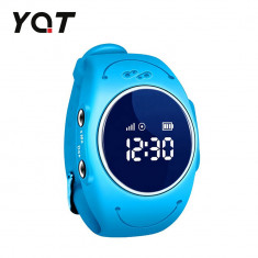 Ceas Smartwatch Pentru Copii YQT Q520S cu Functie Telefon, Localizare GPS, Istoric traseu, Apel de Monitorizare, Calitate somn, Pedometru, Albastru, C foto