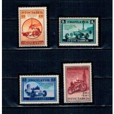 Iugoslavia 1939 - Curse de mașini si motociclete, serie neuzata