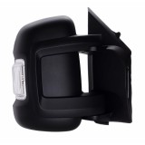 Oglinda exterioara Citroen Jumper, Fiat Ducato (250), Peugeot Boxer, 09.2006-prezent, Stanga, Crom, manuala, Fara incalzire, carcasa neagra, Convex,