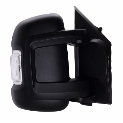 Oglinda exterioara Citroen Jumper, Fiat Ducato (250), Peugeot Boxer, 09.2006-prezent, Stanga, Crom, manuala, Fara incalzire, carcasa neagra, Convex, foto
