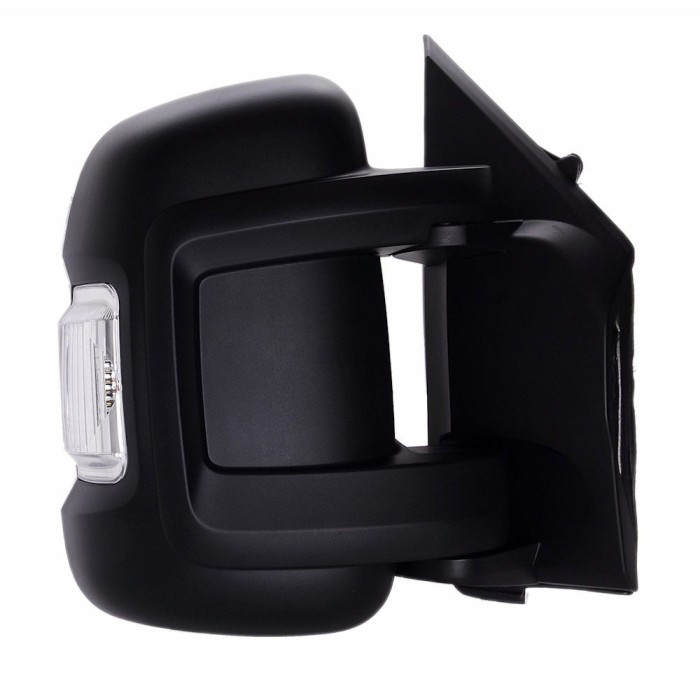 Oglinda exterioara Citroen Jumper, Fiat Ducato (250), Peugeot Boxer, 09.2006-prezent, Stanga, Crom, manuala, Fara incalzire, carcasa neagra, Convex,