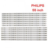 Barete led Philips 55&quot; 55PUS6501 LB55072 GJ-2K16-550-D714-V4-R L , 14baretex7led