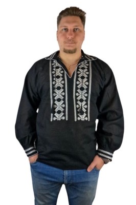 Bluza tip ie barbati RBN24 negru/alb , marimea 3XL foto