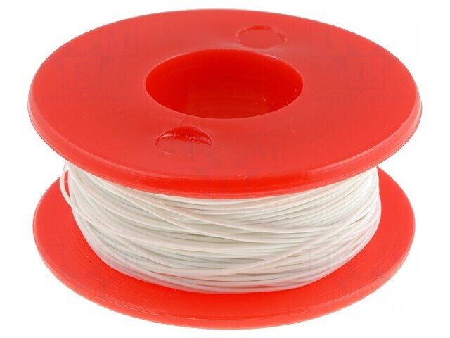 Cablu s&acirc;rmă Cu 30AWG alb 50m 300V Kynar