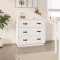 vidaXL Dulap, alb, 80x40x75 cm, lemn masiv de pin 820108