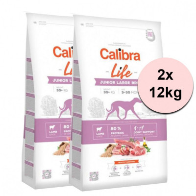 Calibra Dog Life Junior Large Breed Lamb 2 x 12 kg foto