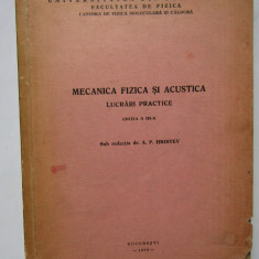 MECANICA FIZICA SI ACUSTICA - LUCRARI PRACTICE -A. P. HRISTEV