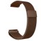 Curea tip Milanese Loop, compatibila Garmin Vivoactive 3, telescoape Quick Release, Coffee