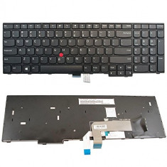Tastatura laptop noua Lenovo Thinkpad E570 E575 Black Frame Black (With point stick) US