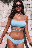 Eross costum baie Tie Back M Blue