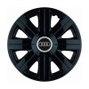Set 4 Capace Roti, potrivite jantelor de R14, pentru Audi, model Cosmos Negru, Autohelix MSA