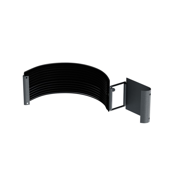 Element imbinare jgheab Bilka, metalic, grafit (RAL 7024), mat, D 125 mm