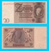 Germania (p#181) 20 Reichsmark 1929 UNC &#039;Reichsbanknote&#039; serie: B.04582296